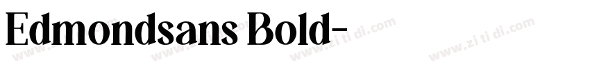 Edmondsans Bold字体转换